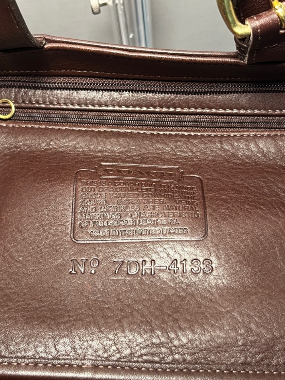 Vintage Coach Soho Waverly Tote 4133 in Chocolate Brown with Hang Tag - Picture 7 of 7